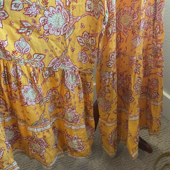 Free People little of your love paisley print jumpsuit in marigold yellow - Picture 8 of 8